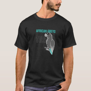 Camiseta Exótica Cinza africana papagaio irônico citação