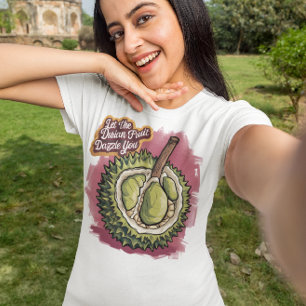 Camiseta Exótica Delícia Duriana a Rosa