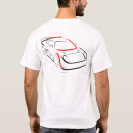 Camiseta Exótico 01 Noble M400 Preto e Vermelho Costas
