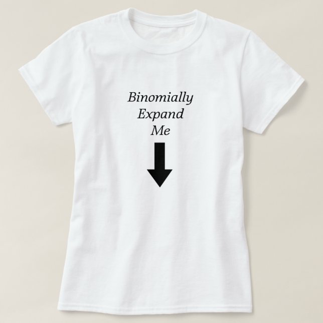 Camiseta Expanda-me binària (Frente do Design)