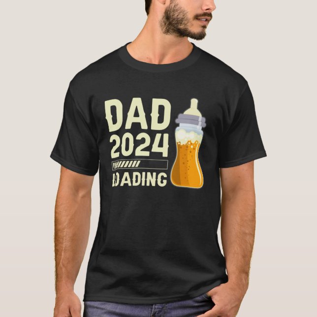 Camiseta Expectant dad Future Dad Dad to be Dad 2024 loadin (Frente)