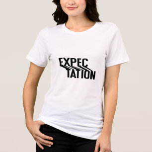 Camiseta Expectativa de diafragma de Typo distorcido