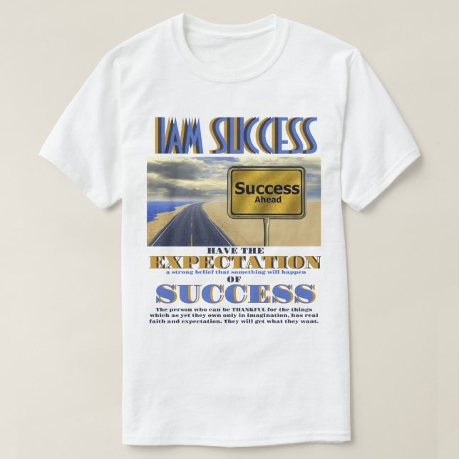 CAMISETA EXPECTATIVA DE SUCESSO (Frente do Design)