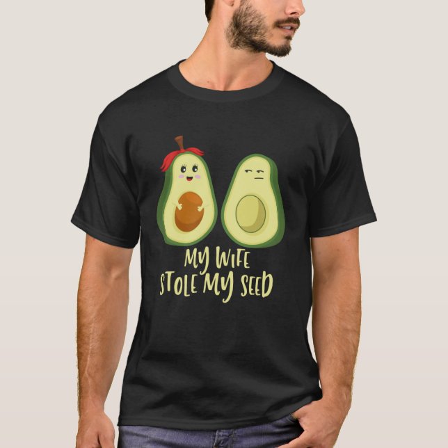 Camiseta Expecting Dad Pregnant Keto Avocado (Frente)