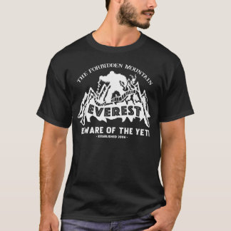 Camiseta Expedição Monte Everest Pesquisa Montanha Yeti