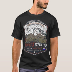 Camiseta Expedições aos 7 Picos do Monte Elbrus