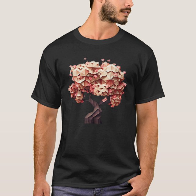 Camiseta Experience the Magic of Cherry Blossoms Poly Vecto (Frente)