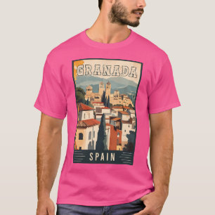Camiseta Experiência De Granada Em Beleza Espanha De Alhamb