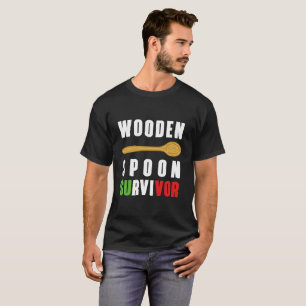 Camiseta Experiência de madeira engraçada do italiano do