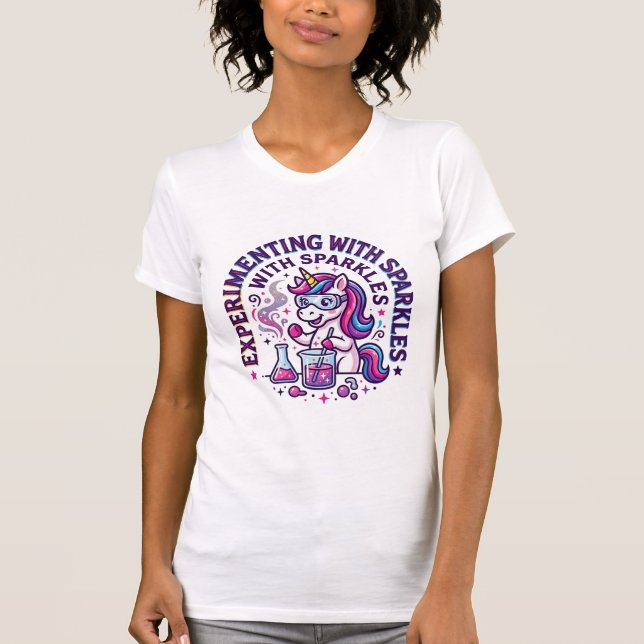 Camiseta Experiência de Unicórnio com Corte Comercial de Fa (Frente)