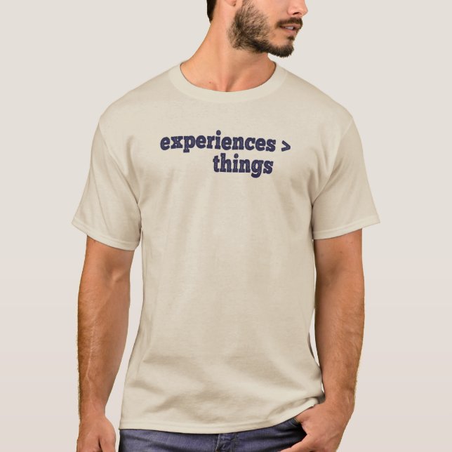 Camiseta Experiências > Coisas (Frente)