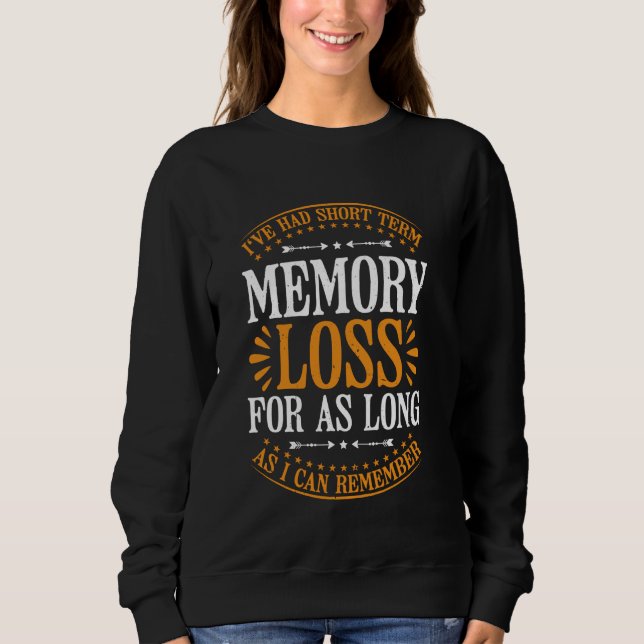 Camiseta Experiências de perda de memória a longo prazo — (Frente)