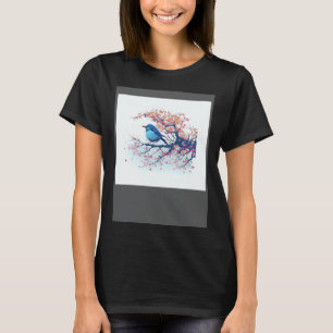 Camiseta Experimente a Beleza da Natureza com o Pássaro Azu