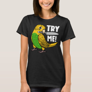 Camiseta Experimente-me papagaio com a faca I, orçamento am