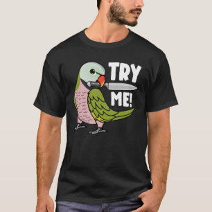 Camiseta Experimente-me Papagaio Com Faca Eu Bigode Periqui