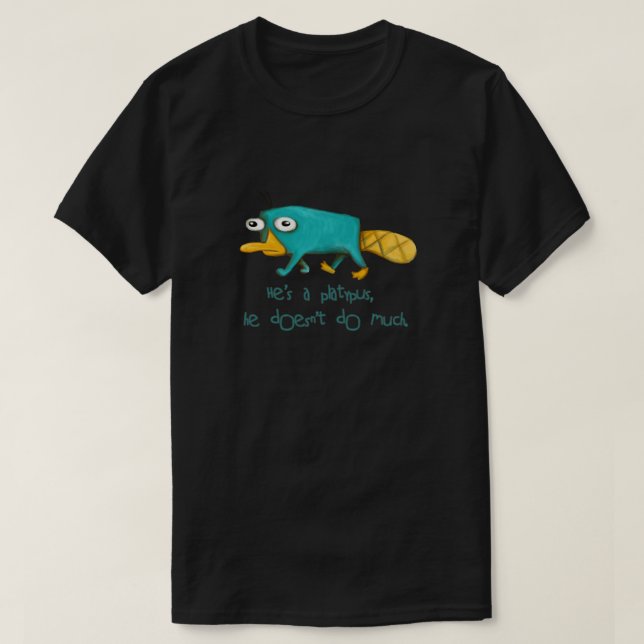Camiseta Experimente o Platypus v2.0 equipado (Frente do Design)