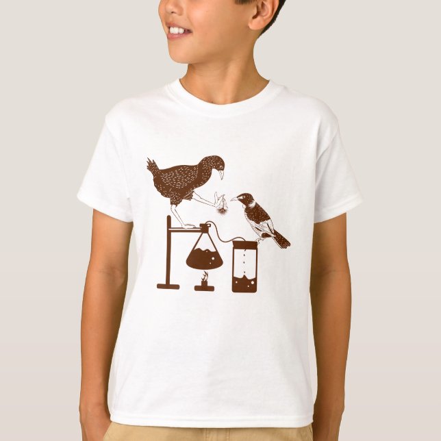 Camiseta Experimento de Ciência de Aves da Nova Zelândia (Frente)
