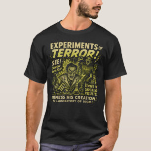 Camiseta Experimentos De Poster Halloween Do Terror Lab Mov