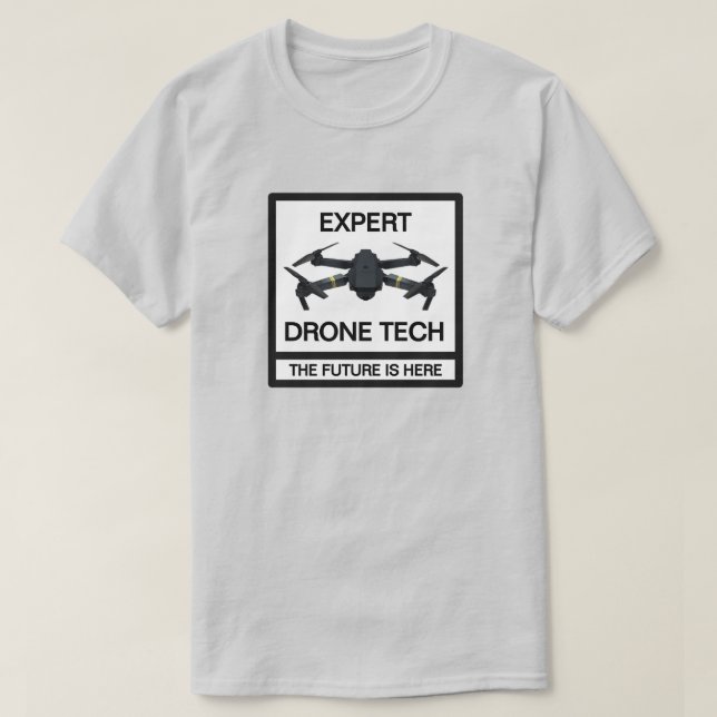 Camiseta Expert Drone Tech™ (Frente do Design)
