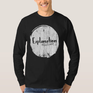 Camiseta Explicação Matares Homens Humor Arte Orgulhosos