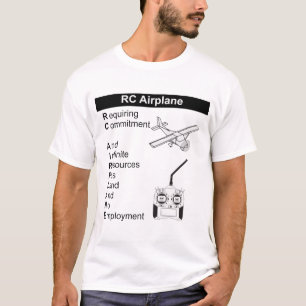 Camiseta Explicação muito divertida sobre o avião RC T-Shir