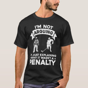 Camiseta Explicando por que foi para uma taxa de penalizaçã