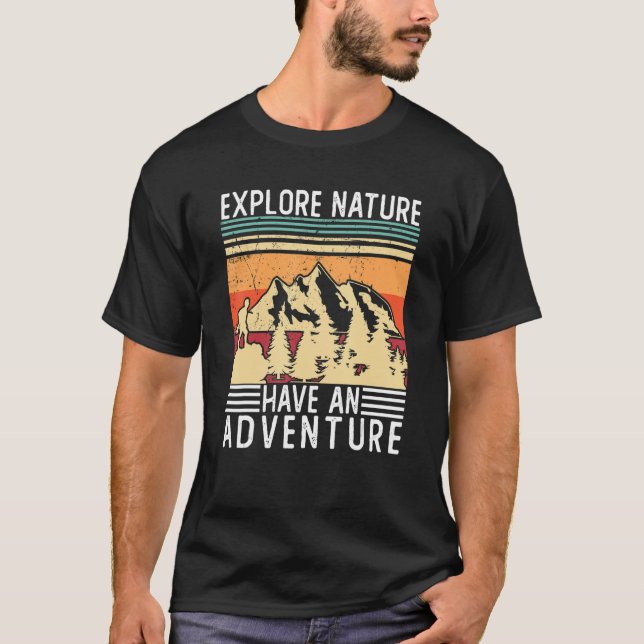 Camiseta Explique Que A Natureza Tem Um Acampamento De Aven (Frente)