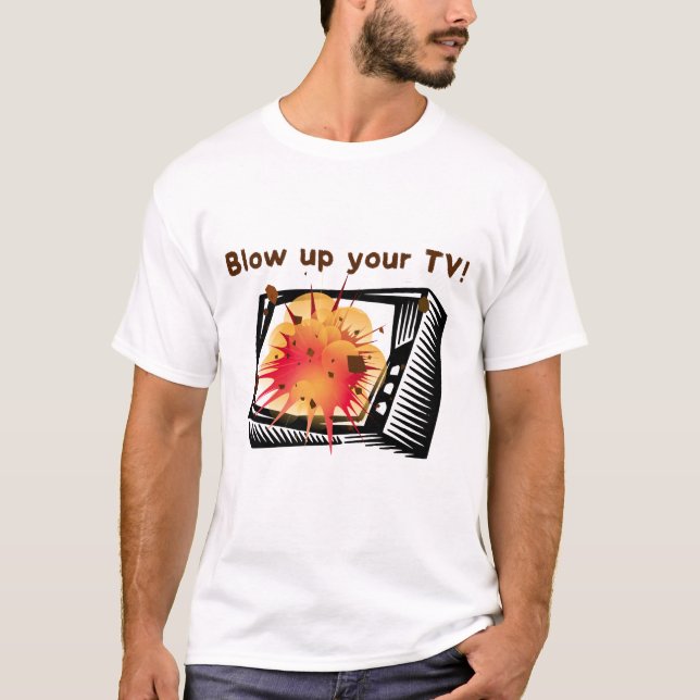 Camiseta Exploda sua TV! (Frente)