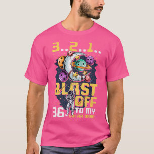 Camiseta Explodir para a minha 36ª órbita solar, 36º aniver