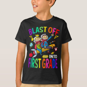 Camiseta Explodir Para O Foguete De Primeiro Grau De Volta