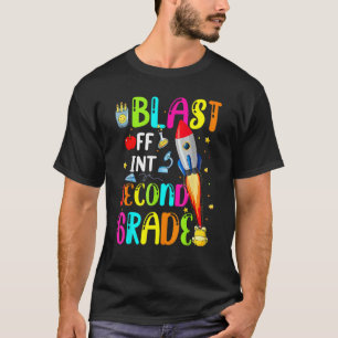 Camiseta Explodir Para O Foguete De Segundo Grau De Volta À