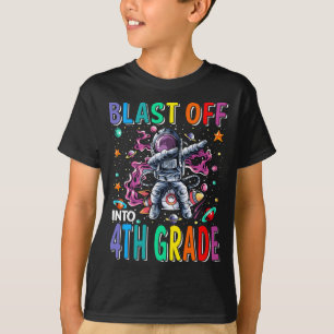 Camiseta Explodir Para O Foguete Do 4º Ano De Volta À Esc