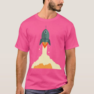 Camiseta Exploração Astronômica de Foguetes Espaciais