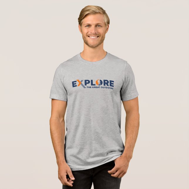 Camiseta Exploração da Natureza | Homens (Frente Completa)