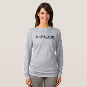 Camiseta Exploração da Natureza Mulheres Manga Longa