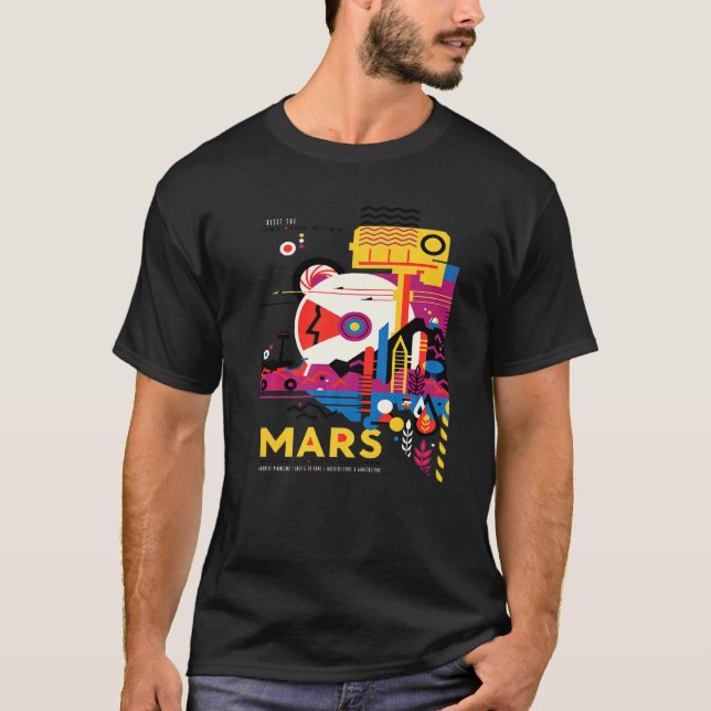 Camiseta Exploração de Marte (Frente)