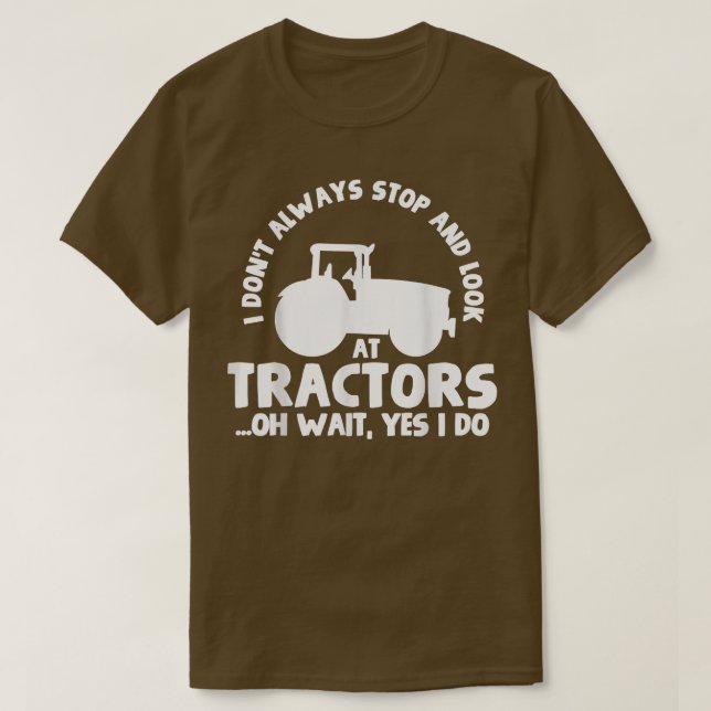 Camiseta Explorações de fabrico de tratores para a criação  (Frente do Design)