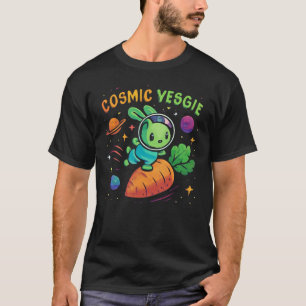 Camiseta Explorador Cósmico de Legumes – Coelho Astronauta