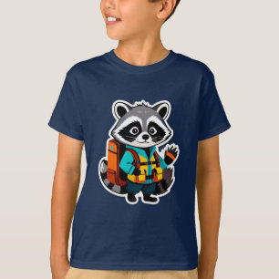 Camiseta Explorador da Floresta de Guaxinim