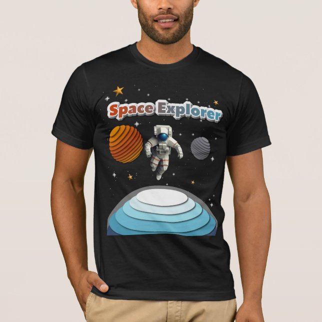 Camiseta Explorador de Espaço (Frente)