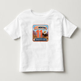 Camiseta Explorador de Marcos do Bebê de 11 Meses