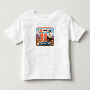 Camiseta Explorador de Marcos do Bebê de 11 Meses