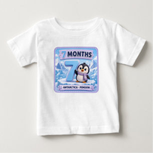 Camiseta Explorador de Marcos do Bebê de 7 Meses
