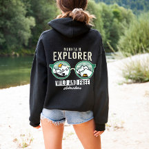 Explorador de Montanha Selvagem e Livre | Hoodie,