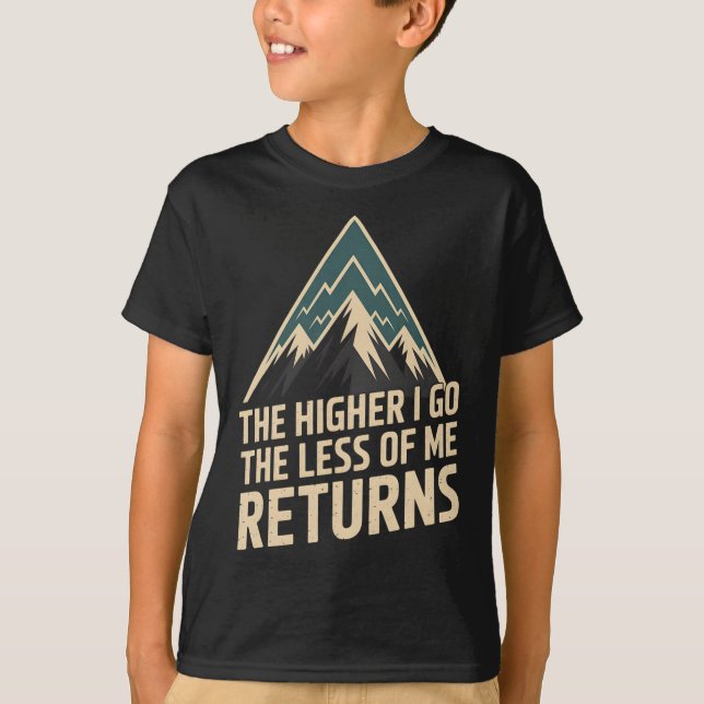 Camiseta Explorador de Picos de Escalada da Cordilheira de  (Frente)