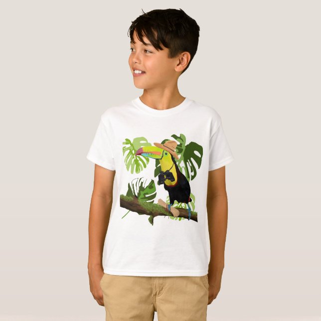 Camiseta Explorador de Selva de Turim Tropical (Frente Completa)