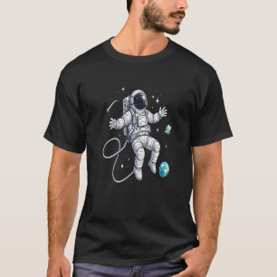 Camiseta Explorador Espacial Astronauta Flutuante Galáxia F
