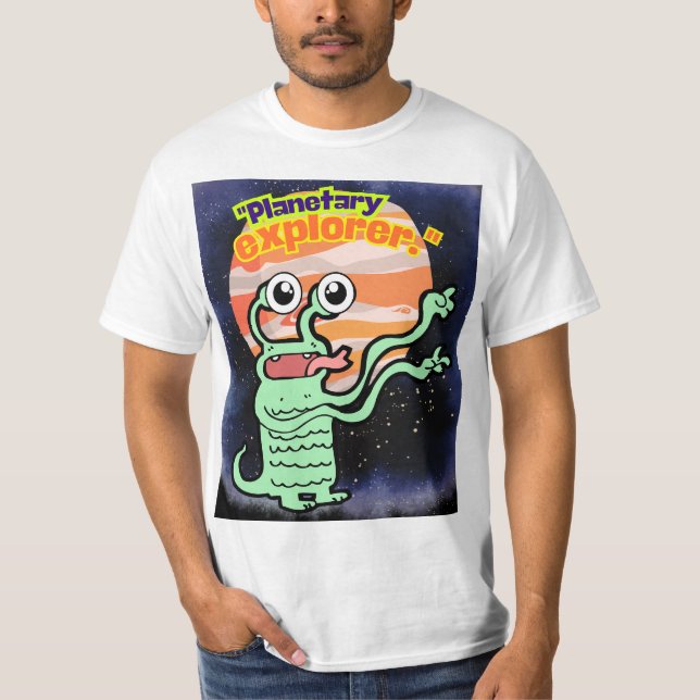 CAMISETA EXPLORADOR PLANETÁRIO (Frente)