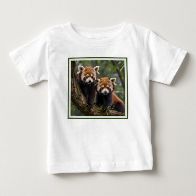 Camiseta Exploradores de Árvore: Pandas Vermelhas Bebidas O (Frente)