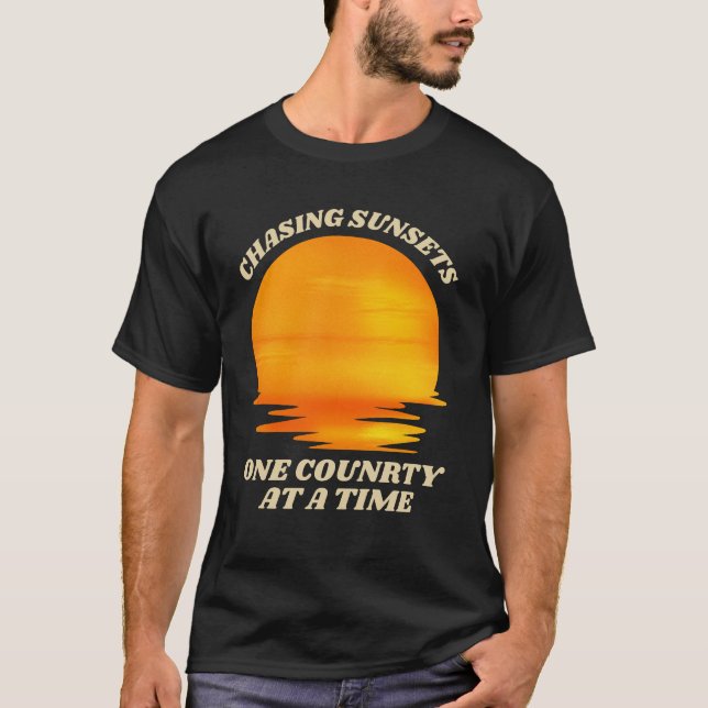 Camiseta Exploradores do Mundo e Amantes Sunset (Frente)
